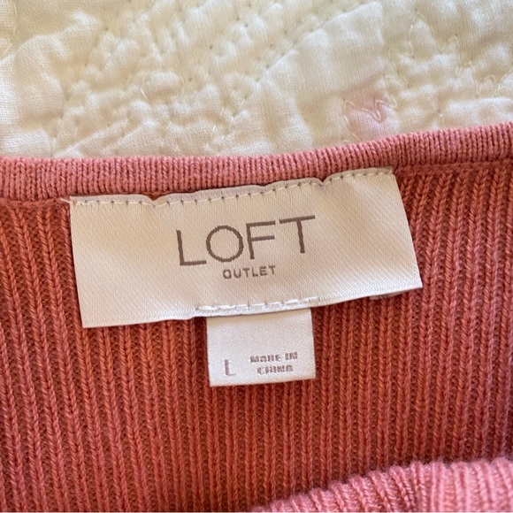 LOFT Pink Ruffle Blouse - Picture 5 of 5